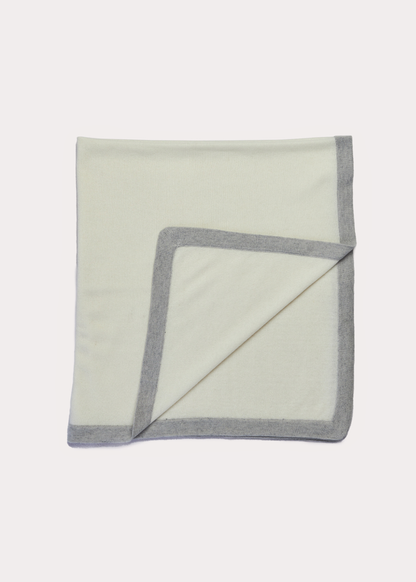 Couverture pour bébé en 100 % cachemire BOTIBOTY, coloris écru