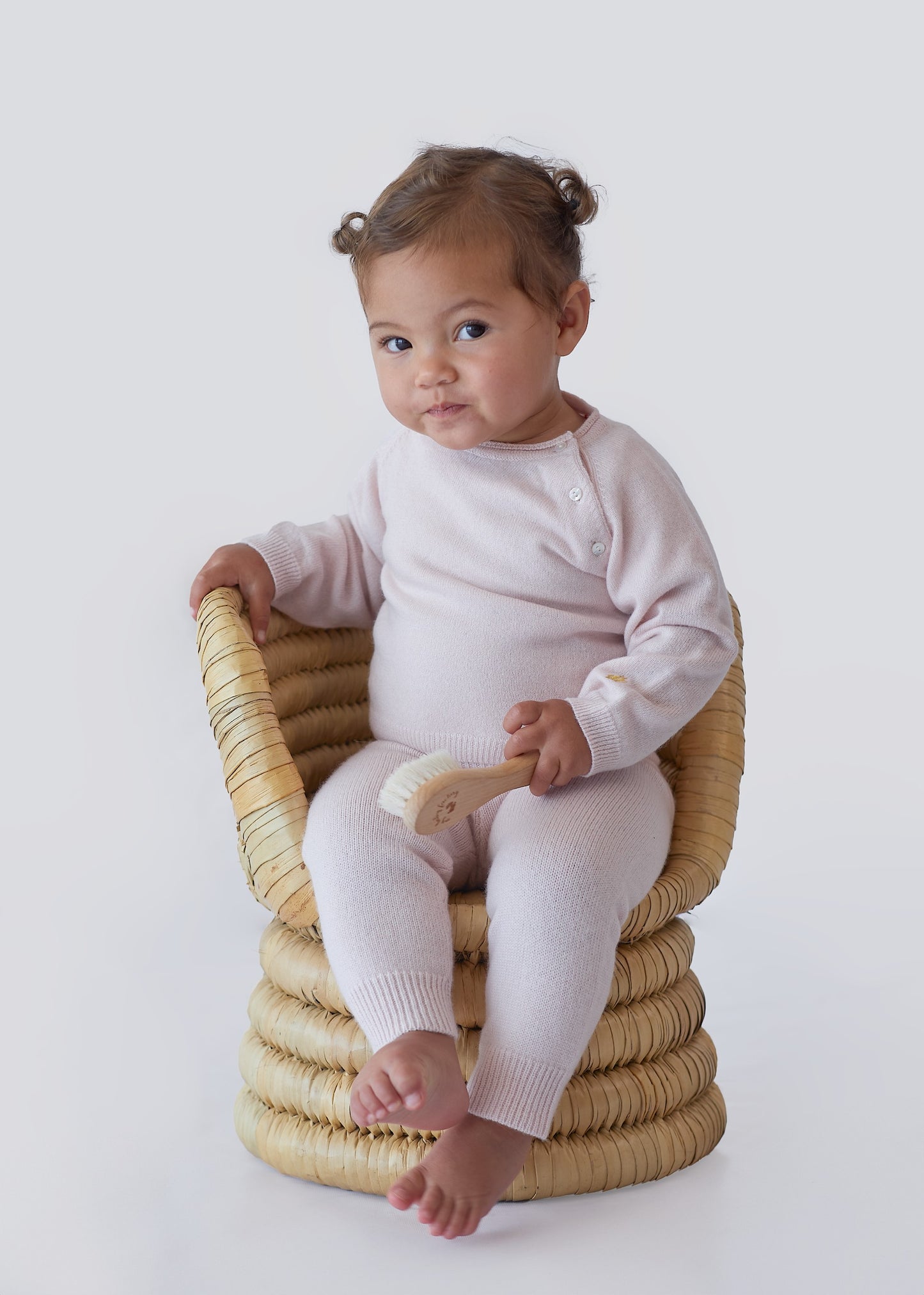 100% CASHMERE BABY RAGLAN SWEATER - Botiboty