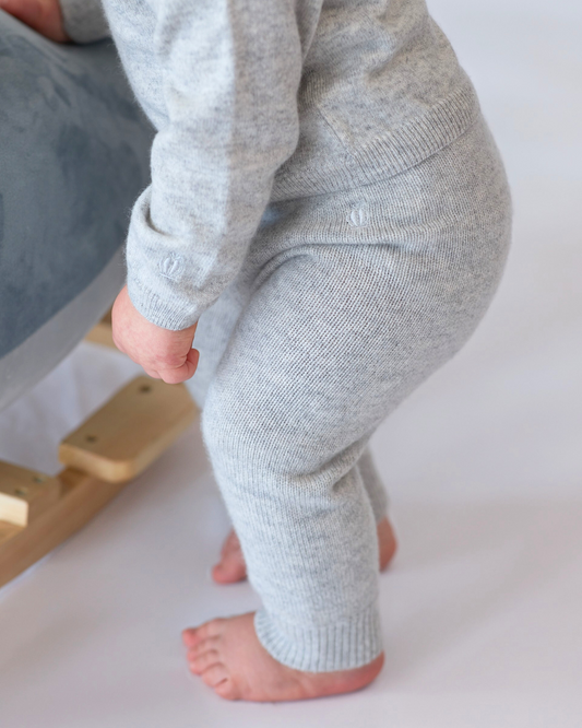 Jogging bébé en cachemire gris BOTIBOTY