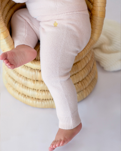 Jogging bébé en cachemire rose BOTIBOTY