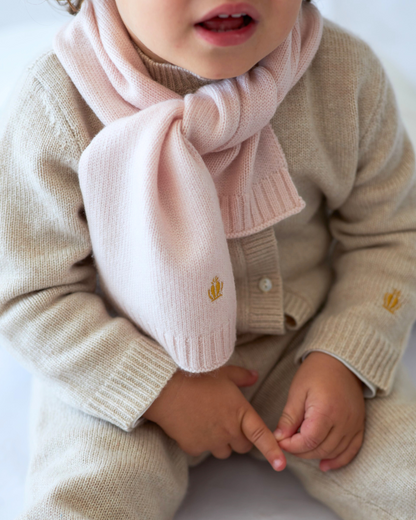 Écharpe bébé rose en cachemire BOTIBOTY